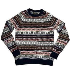 CPO Provisions Whimsigoth Soft Academia Fair Isle Acrylic Lambswool Sweater SzM